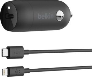 Belkin 20W PD Car Charger + Lightning to USB-C Cable