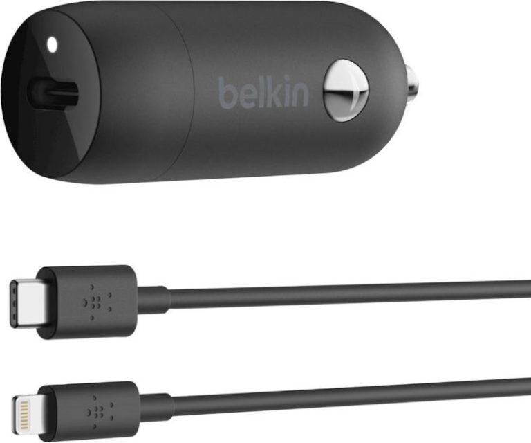 Belkin 20W PD Car Charger + Lightning to USB-C Cable