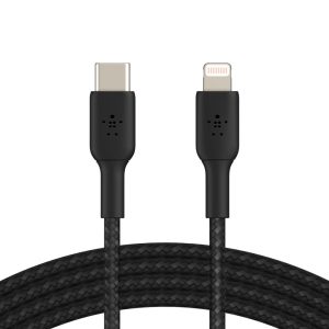 Belkin BOOST CHARGE™ Braided USB-C to Lightning Cable - 1M - Zwart