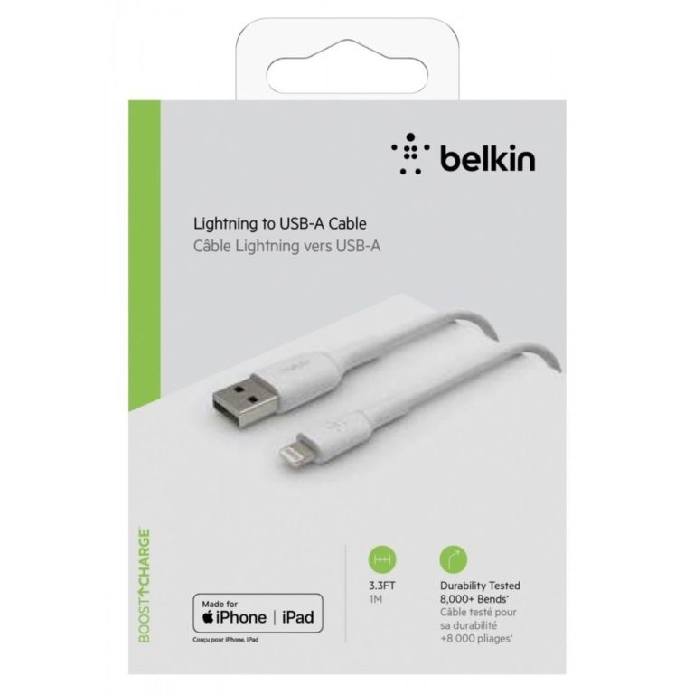 Belkin BOOST CHARGE™ Lightning to USB-A Cable - 1M - Wit
