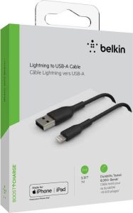 Belkin BOOST CHARGE™ Lightning to USB-A Cable - 1M - Zwart