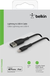 Belkin BOOST CHARGE™ Lightning to USB-A Cable - 2M - Zwart