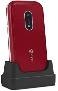 Doro 6820 4G Red/White + Cradle
