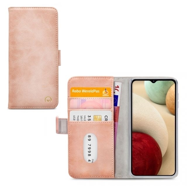 Mobilize Elite Gelly Wallet Book Case Samsung Galaxy A12 Soft Pink