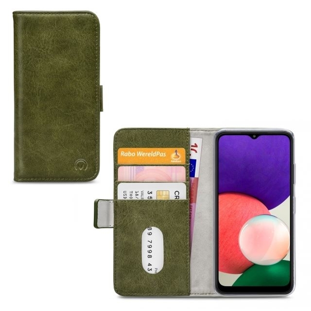 Mobilize Elite Gelly Wallet Book Case Samsung Galaxy A22 5G Green