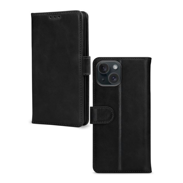 Mobilize Premium Gelly Wallet Book Case Apple iPhone 15 Black