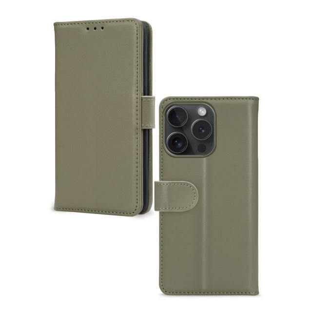 Mobilize Premium Gelly Wallet Book Case Apple iPhone 15 Pro Green