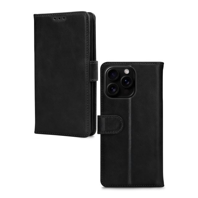 Mobilize Premium Gelly Wallet Book Case Apple iPhone 16 Pro Black