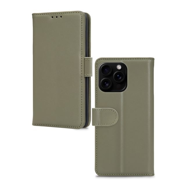 Mobilize Premium Gelly Wallet Book Case Apple iPhone 16 Pro Green