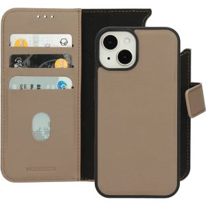 Mobiparts Leather 2 in 1 Wallet Case Apple iPhone 14 Taupe
