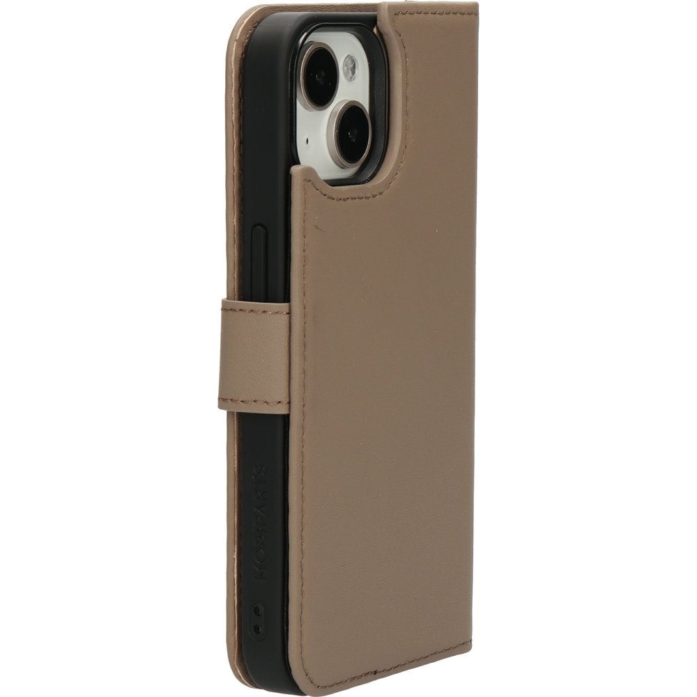 Mobiparts Leather 2 in 1 Wallet Case Apple iPhone 14 Taupe