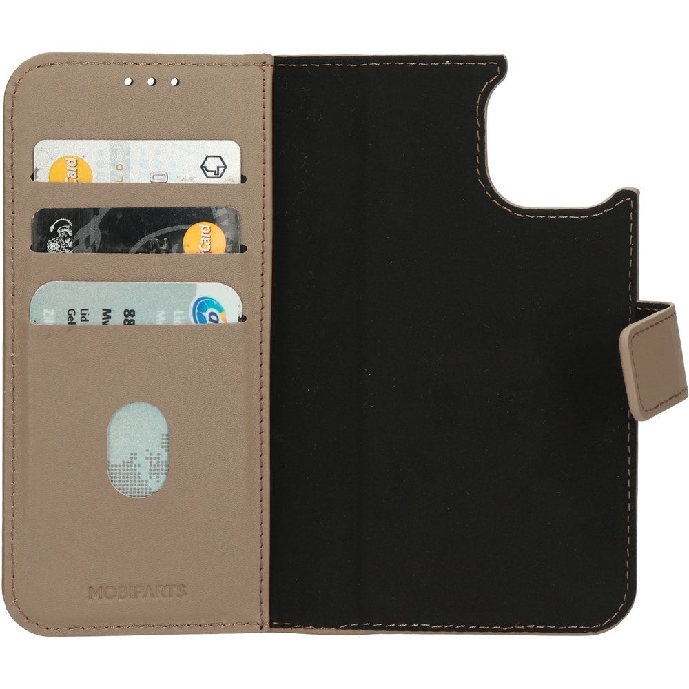 Mobiparts Leather 2 in 1 Wallet Case Apple iPhone 14 Taupe
