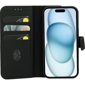Mobiparts Leather 2 in 1 Wallet Case Apple iPhone 15 Black