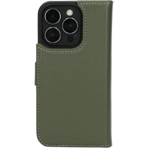 Mobiparts Leather 2 in 1 Wallet Case Apple iPhone 15 Pro Green