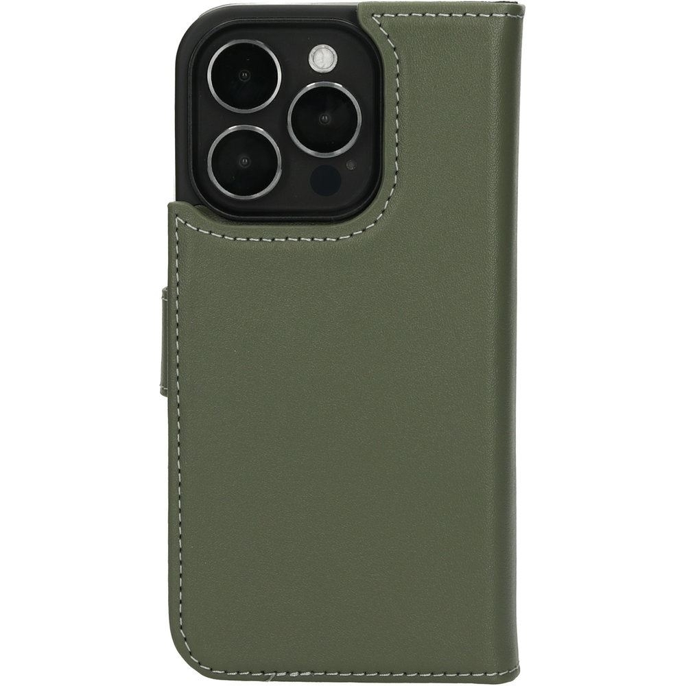 Mobiparts Leather 2 in 1 Wallet Case Apple iPhone 15 Pro Green