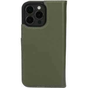 Mobiparts Leather 2 in 1 Wallet Case Apple iPhone 15 Pro Max Green