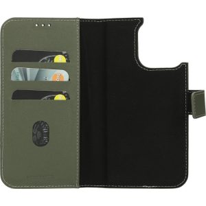 Mobiparts Leather 2 in 1 Wallet Case Apple iPhone 15 Pro Max Green