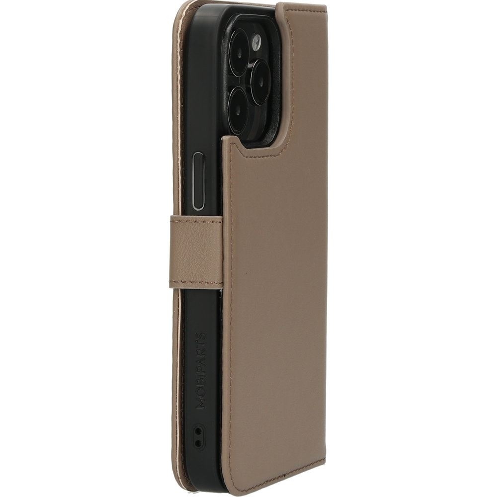 Mobiparts Leather 2 in 1 Wallet Case Apple iPhone 15 Pro Max Taupe