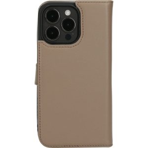 Mobiparts Leather 2 in 1 Wallet Case Apple iPhone 15 Pro Max Taupe