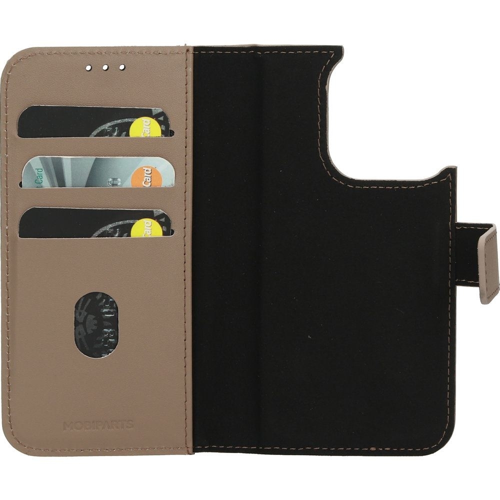 Mobiparts Leather 2 in 1 Wallet Case Apple iPhone 15 Pro Taupe