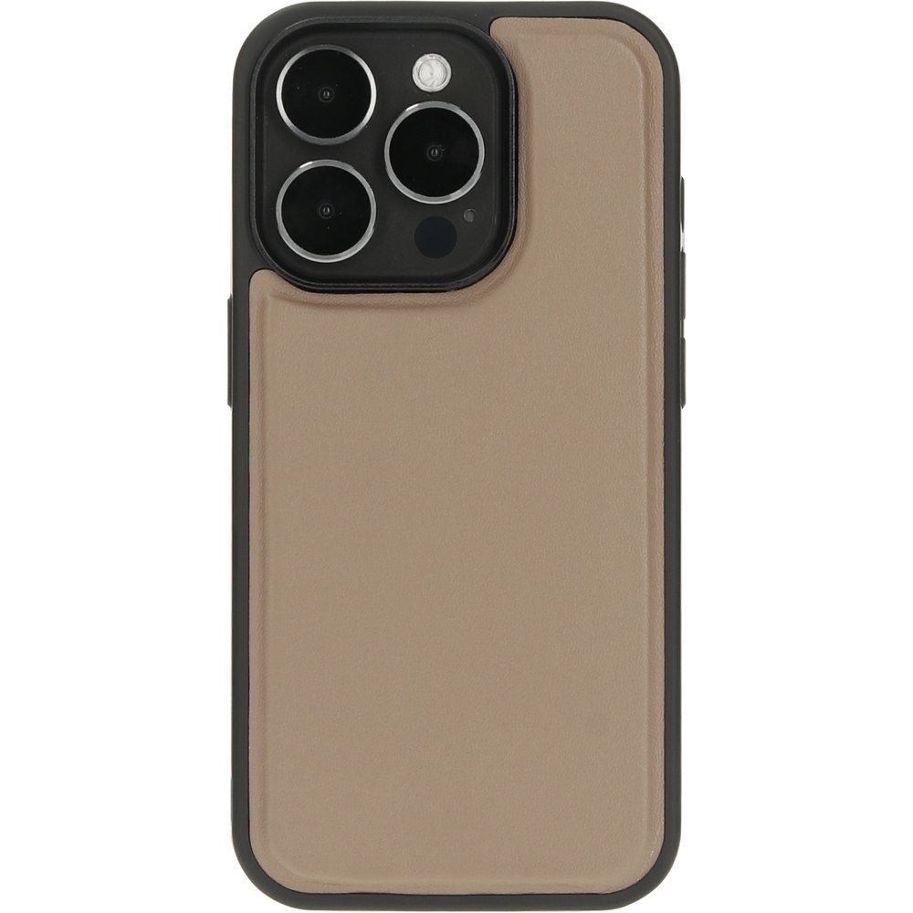 Mobiparts Leather 2 in 1 Wallet Case Apple iPhone 15 Pro Taupe