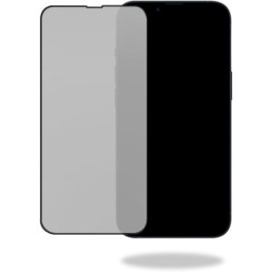 Mobilize Privacy Glass Screen Protector - Black Frame - for Apple iPhone 15 / 16