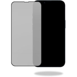 Mobilize Privacy Glass Screen Protector - Black Frame - for Apple iPhone 15 Pro
