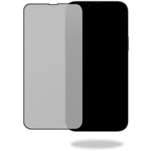 Mobilize Privacy Glass Screen Protector - Black Frame - for Apple iPhone 15 Pro Max