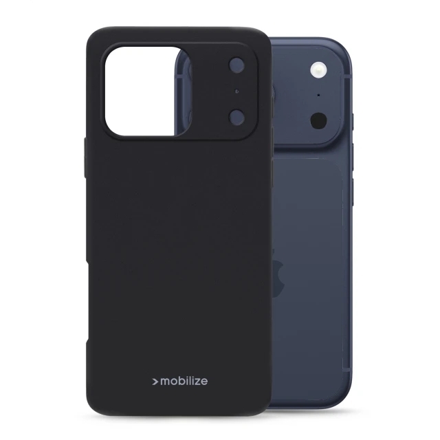Mobilize Rubber Gelly Case Apple iPhone 17 Pro Matt Black