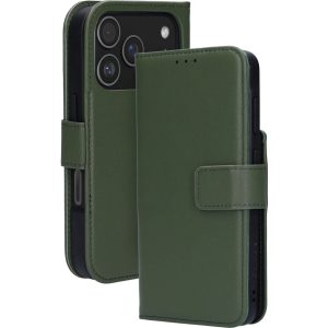 Mobiparts Leather 2 in 1 Wallet Case Apple iPhone 17 Pro Green