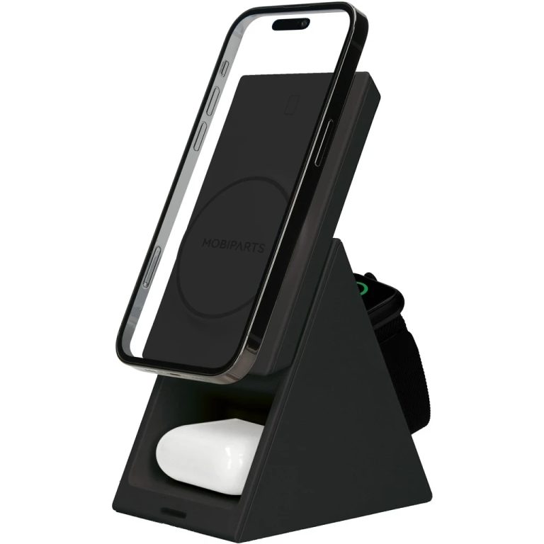 Mobiparts Wireless 3 in 1 Charger 15W Triangle Black