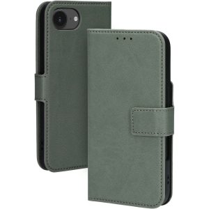 Mobiparts Classic Wallet Case Apple iPhone 16e Stone Green (MagSafe Compatible)