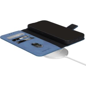 Mobiparts Classic Wallet Case Apple iPhone 17 Pro Max Steel Blue (MagSafe Compatible)