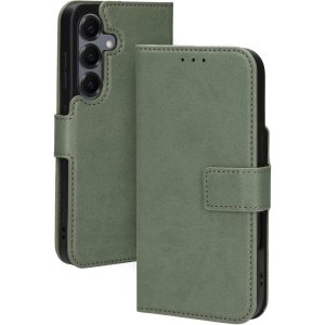 Mobiparts Classic Wallet Case Samsung Galaxy S25 Stone Green (MagSafe Compatible)