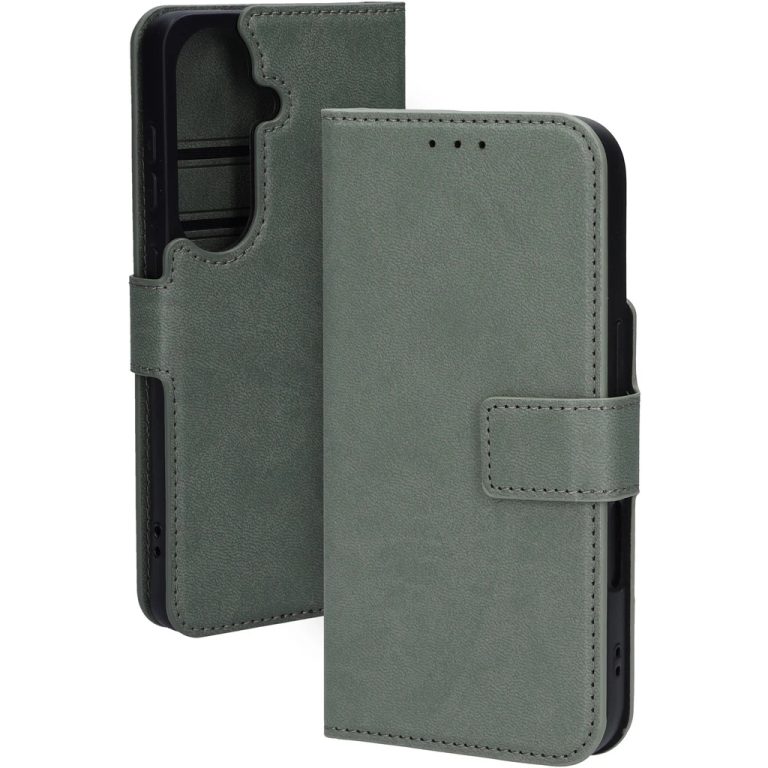 Mobiparts Classic Wallet Case Samsung Galaxy S26 Stone Green (MagSafe Compatible)