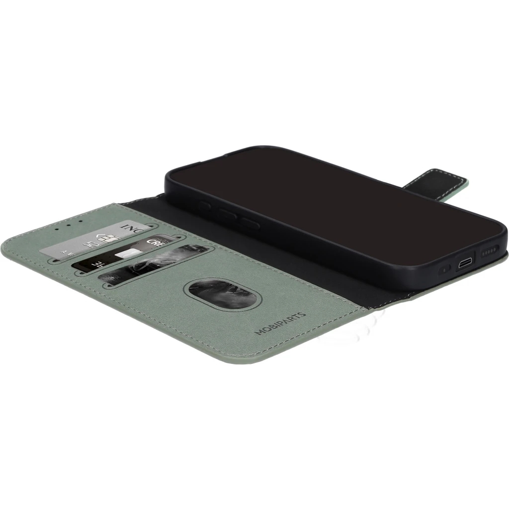 Mobiparts Classic Wallet Case Samsung Galaxy S26 Stone Green (MagSafe Compatible)