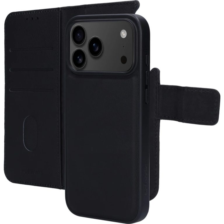 Mobiparts Leather 2 in 1 Wallet Case Apple iPhone 17 Pro Max Black