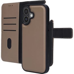 Mobiparts Leather 2 in 1 Wallet Case Apple iPhone 17 Taupe