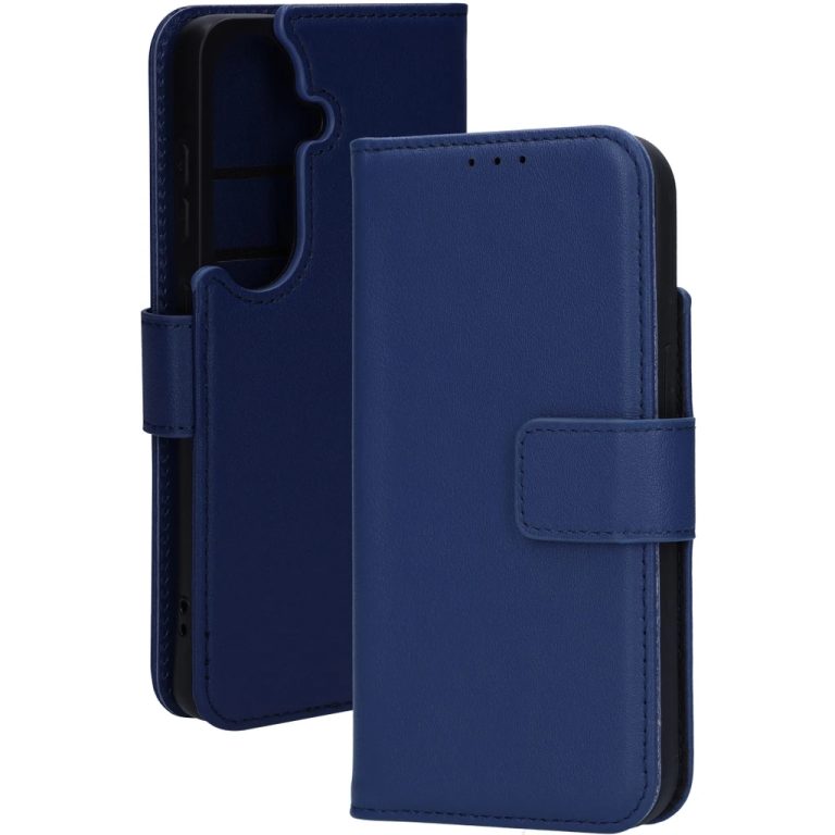 Mobiparts Leather Wallet Case Samsung Galaxy S26 Blue (MagSafe Compatible)