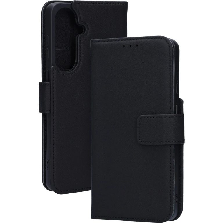 Mobiparts Leather Wallet Case Samsung Galaxy S26 Plus Black (MagSafe Compatible)