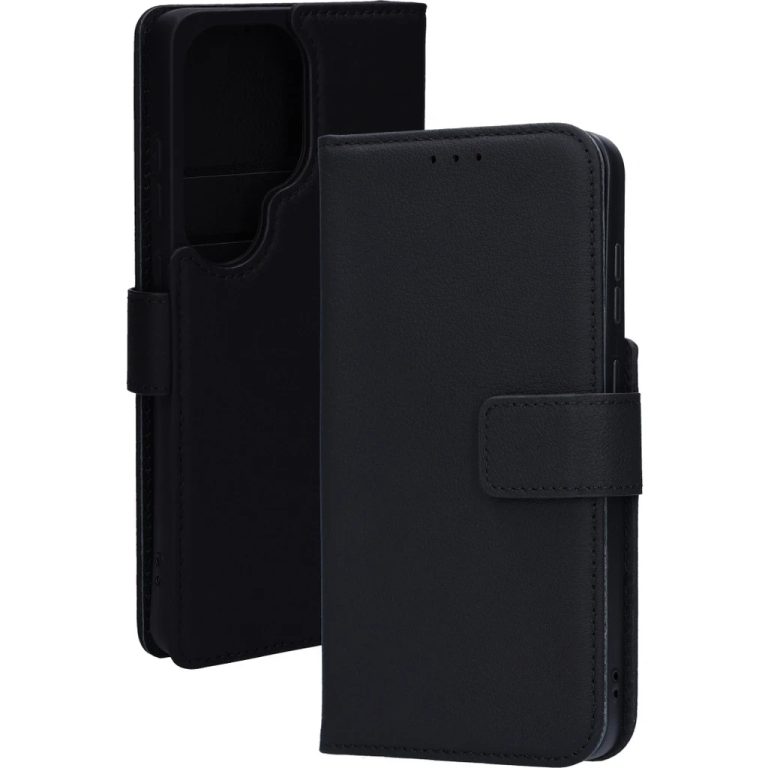 Mobiparts Leather Wallet Case Samsung Galaxy S26 Ultra Black (MagSafe Compatible)